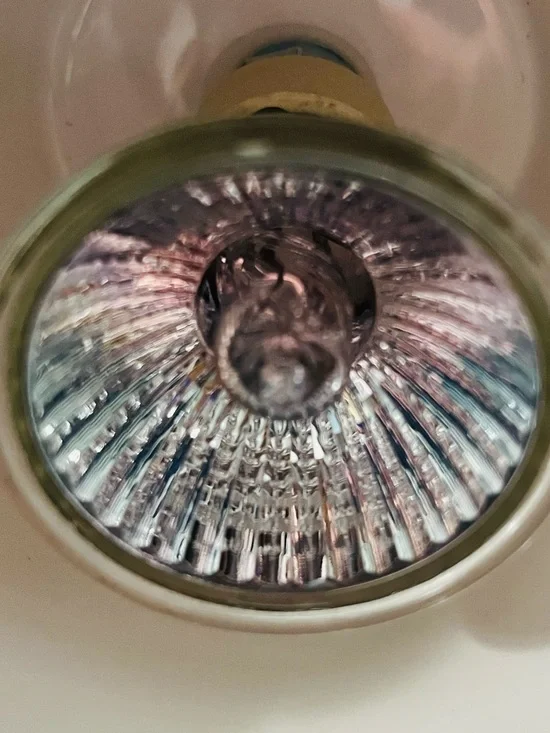 Nicole Miller Blue Floral Scalloped Candle Warming Lamp With Marble Base. - Picture 5 of 7